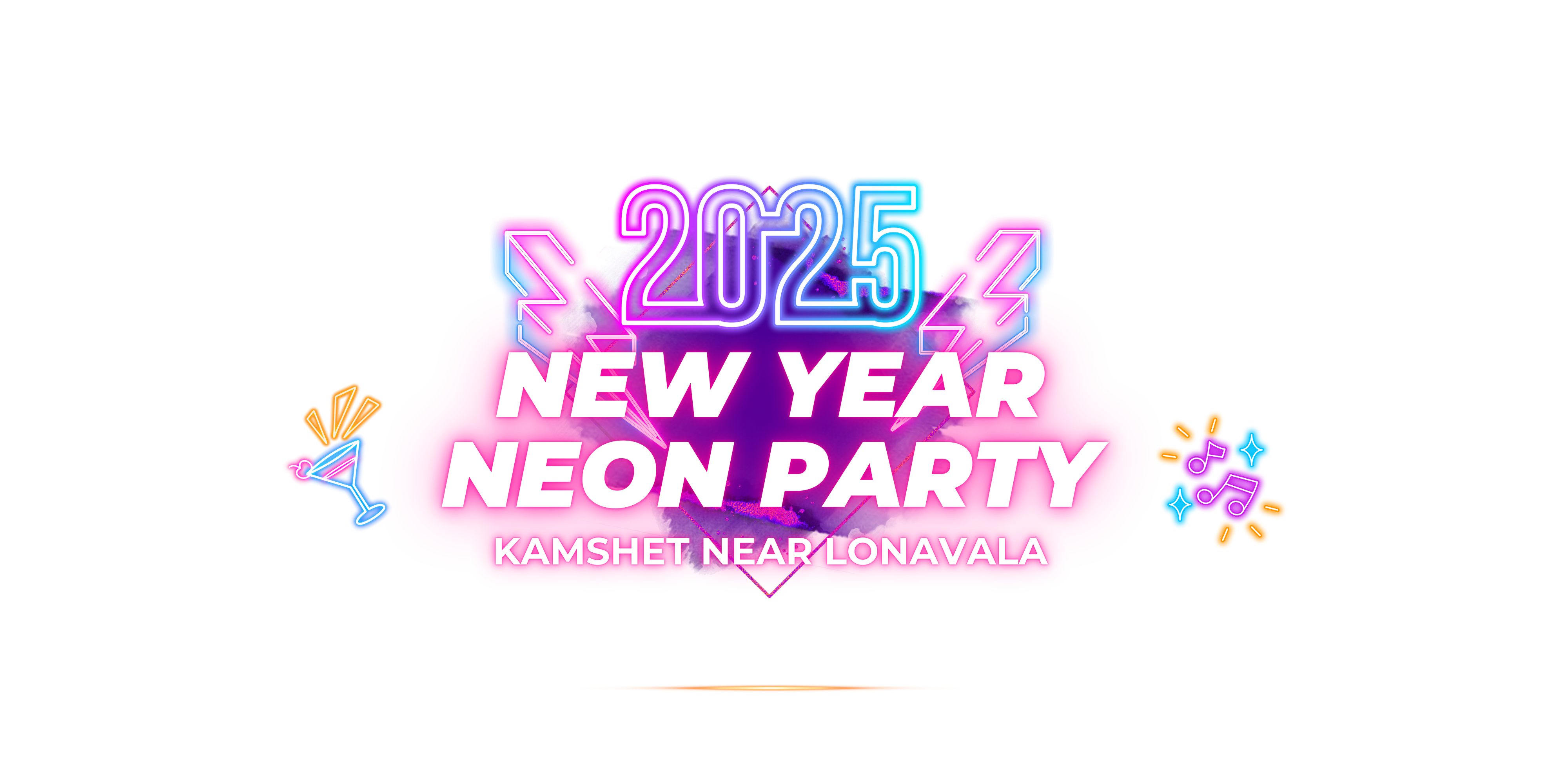 Neon New Year Party Kamshet, Lonavala Near Pune & Mumbai